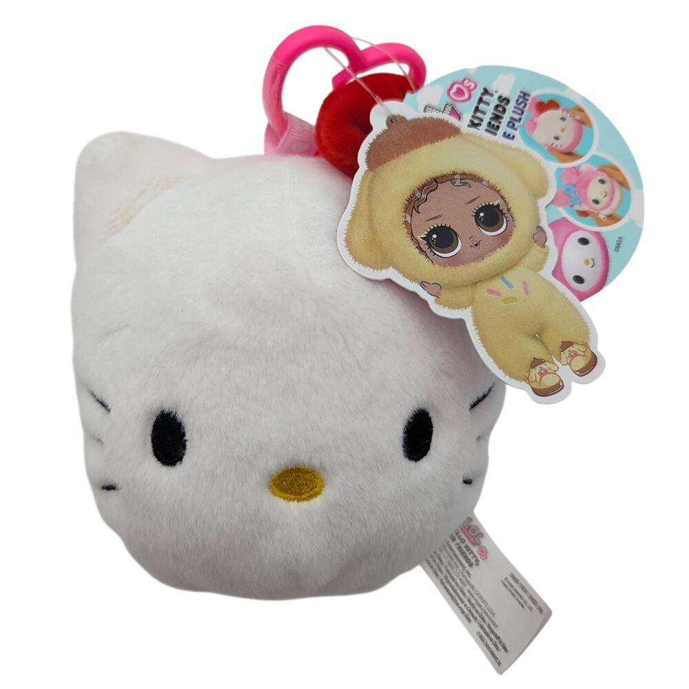 LOL Surprise! Hello Kitty & Friends Reversible Plush Keychain Bag Clip Sanrio